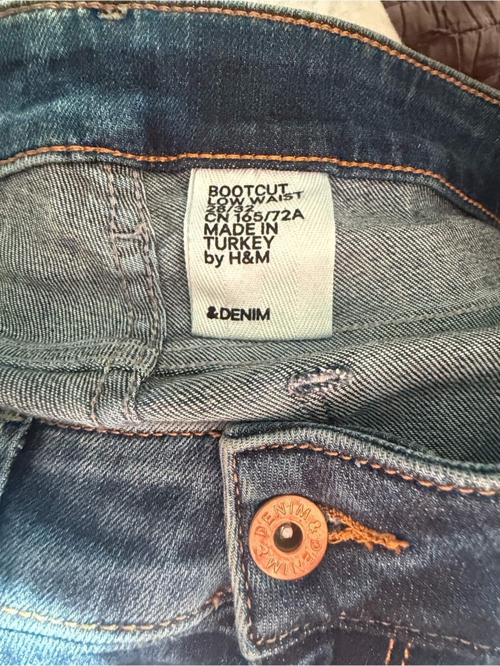 Bootcut low waist Women's Dark Blue Denim Jeans - Picture 3 of 6